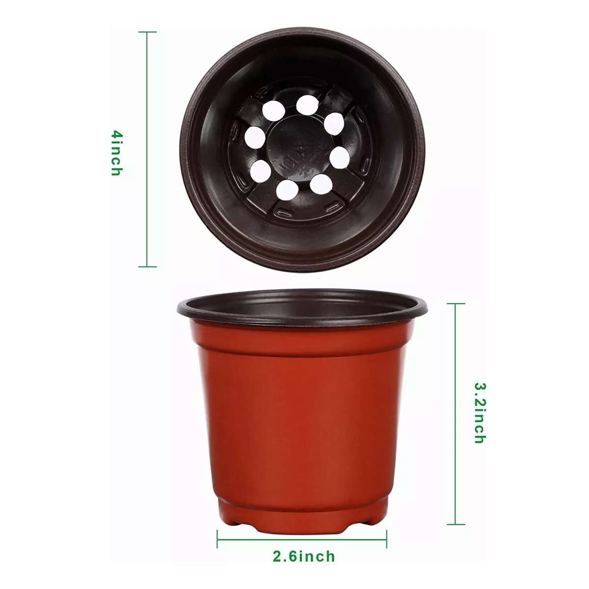 Kit Maceta Blanda De 4 Pulgadas Maceta Fácil De Plántulas 100pcs