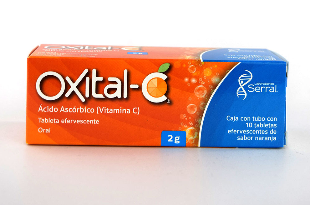 Oxital® C Forte Vitamina C Sabor Naranja 10 Piezas 2 G
