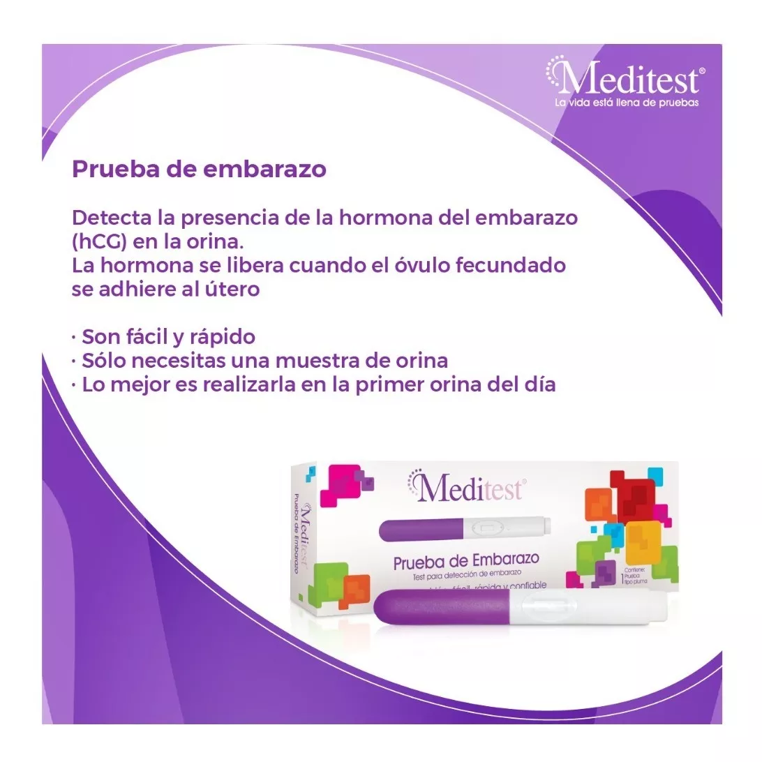 Prueba De Embarazo Tipo Pluma Meditest 
