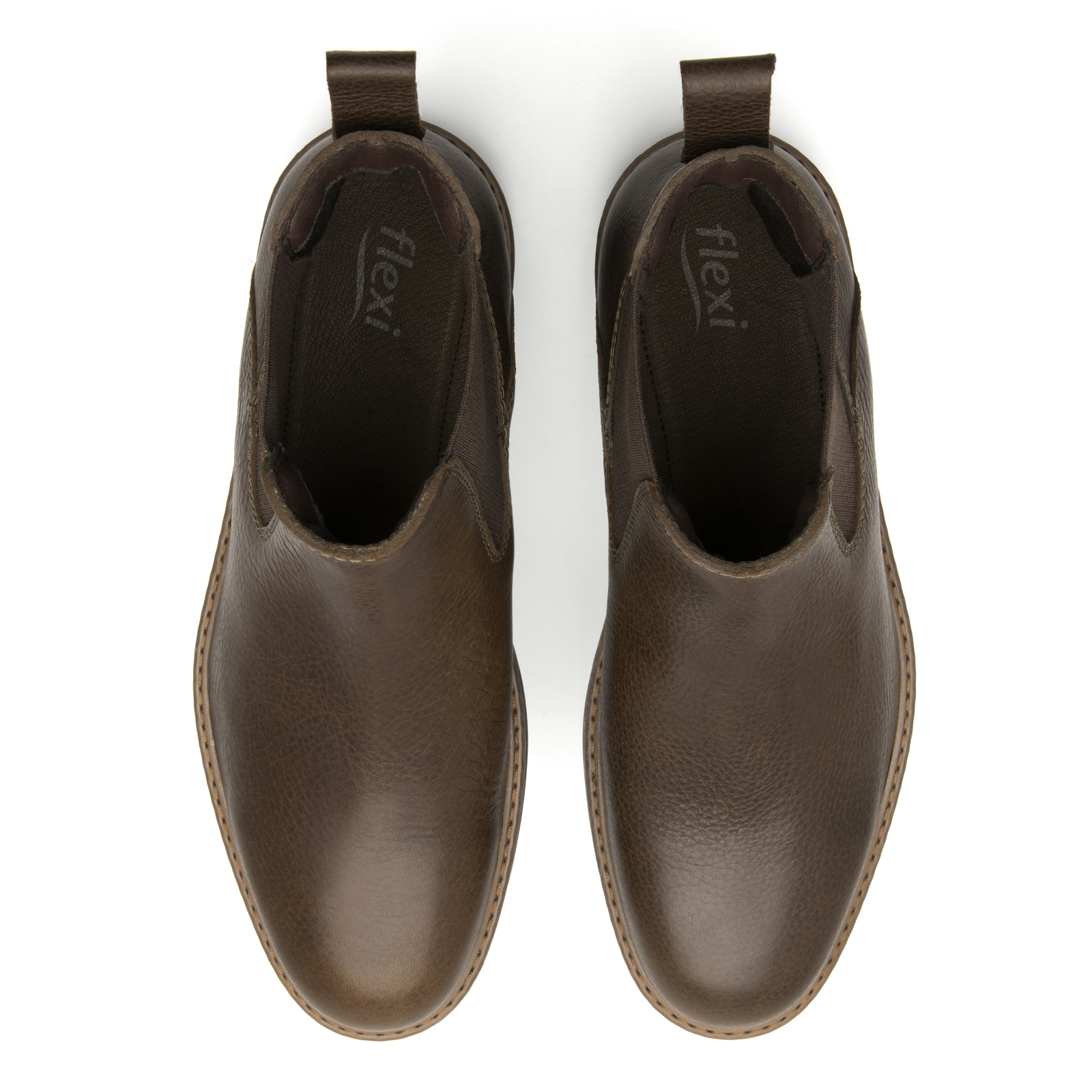 Botines Chelsea Hombre Clasicos Flexi 402518 Chocolate Moda