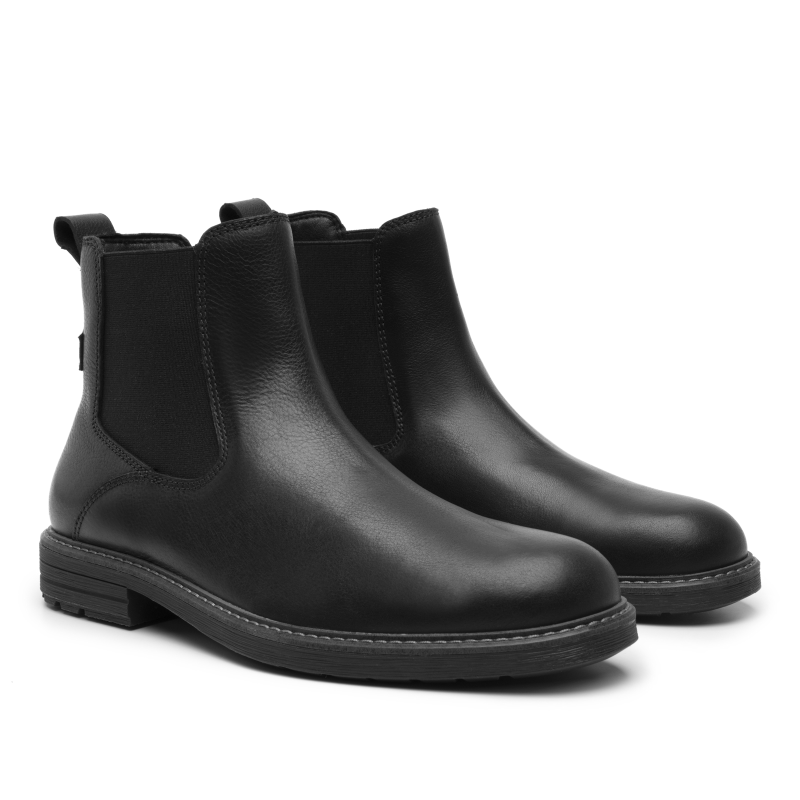 Botines Tipo Chelsea Negro Flexi Clasico 402518 Hombre Moda