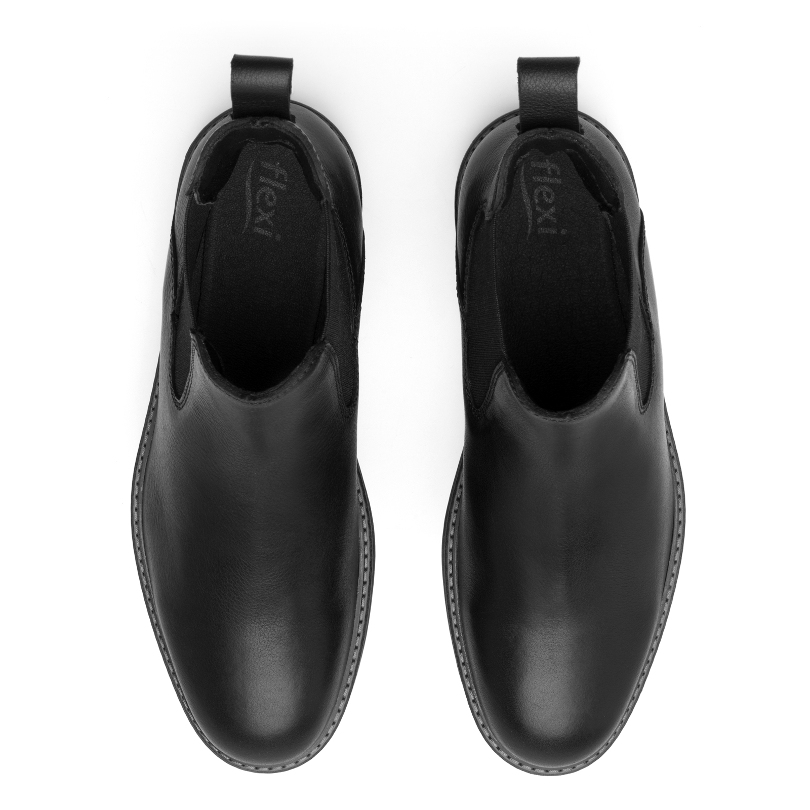 Botines Tipo Chelsea Negro Flexi Clasico 402518 Hombre Moda