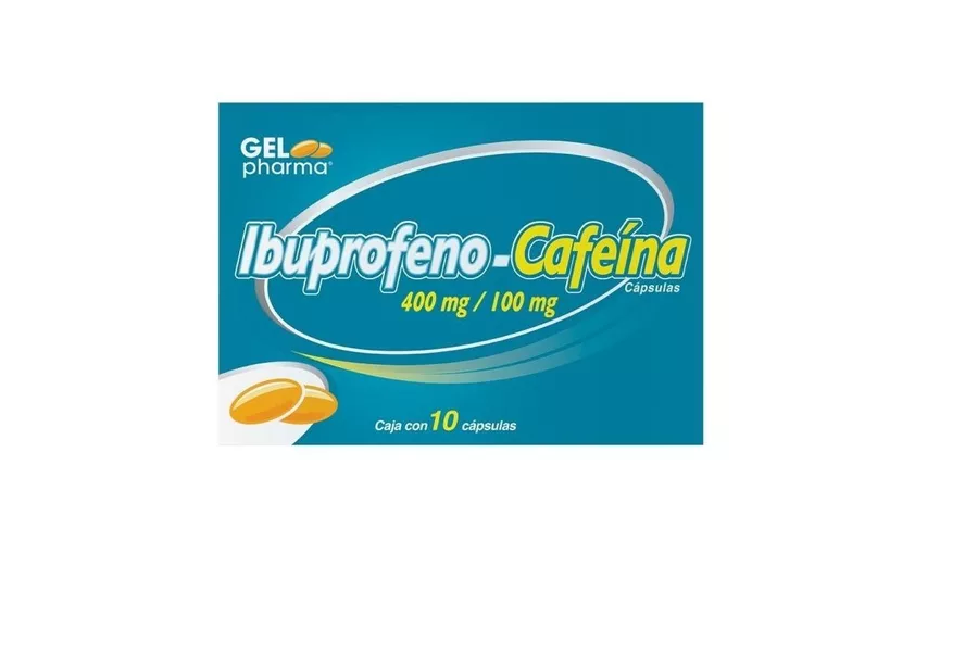 Ibuprofeno 400 Mg / Cafeína 100 Mg C/10 Caps Gelpharma