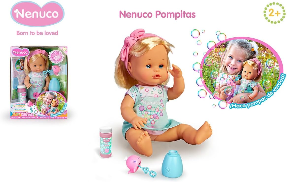 Muñeca Bebé Nenuco Burbujas-pompitas