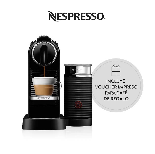 Cafetera + Aeroccino Nespresso Citiz & Milk Con 14 Cápsulas