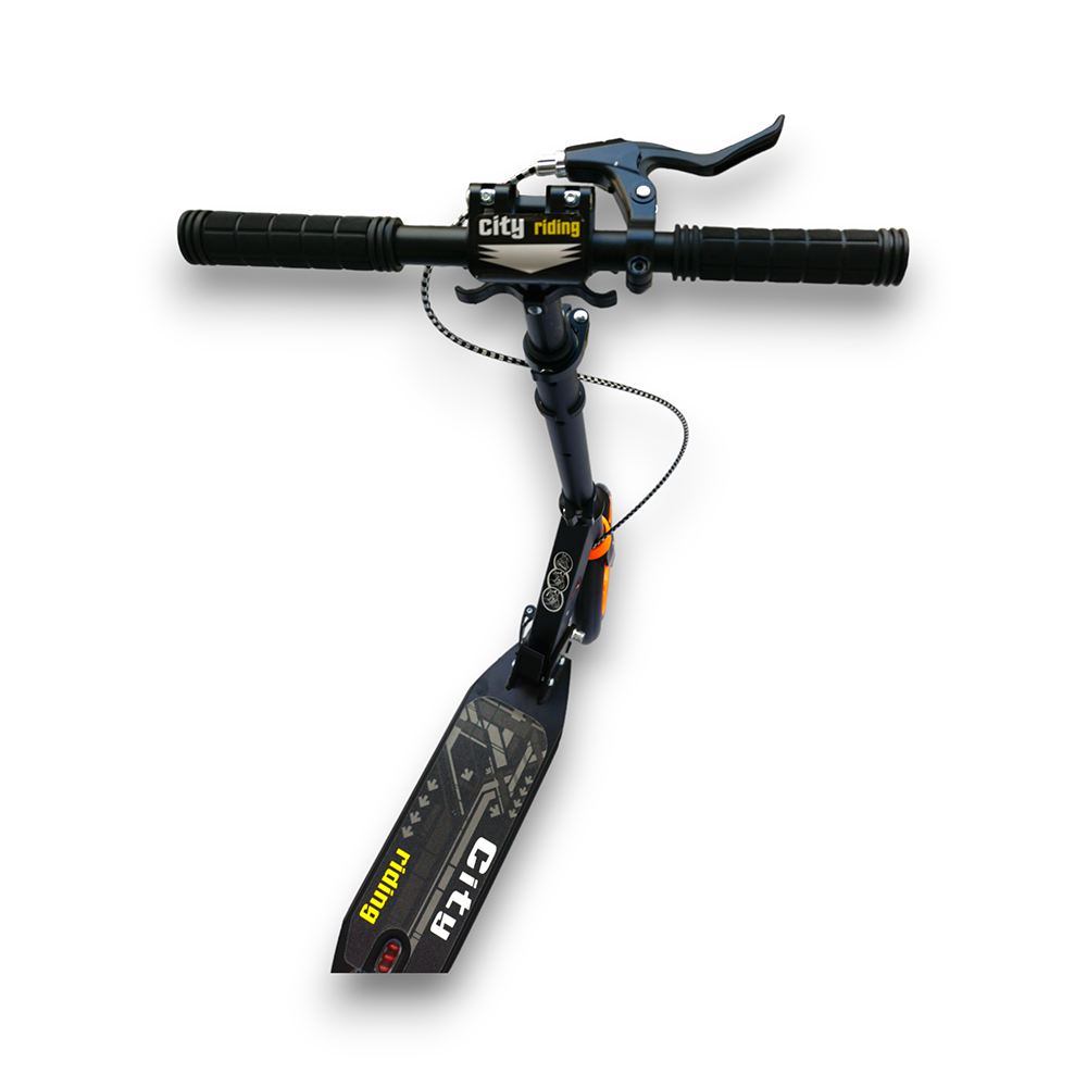 Scooter Patín Urbano Plegable Con Freno Negro