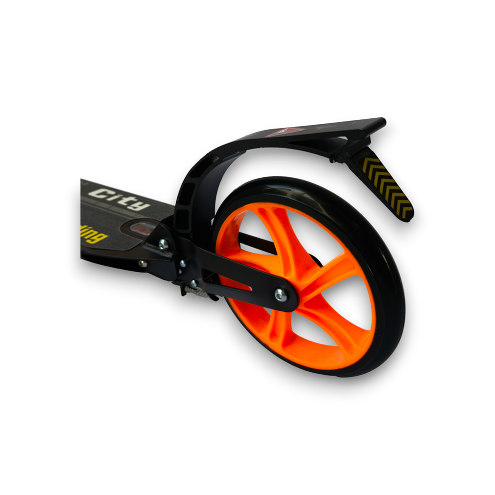 Scooter Patín Urbano Plegable Con Freno Negro