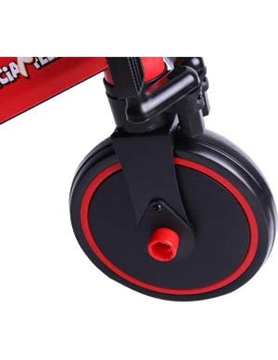 Triciclo Transformable en Bicicleta Entrenadora Rojo