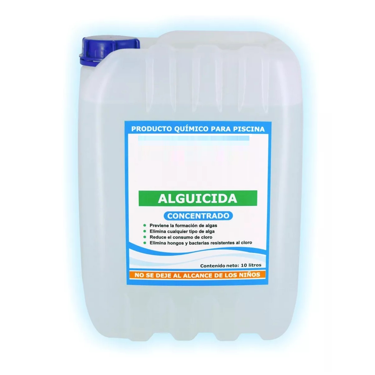 Alguicida Concentrado. Elimina Algas Alberca. 10 Litros