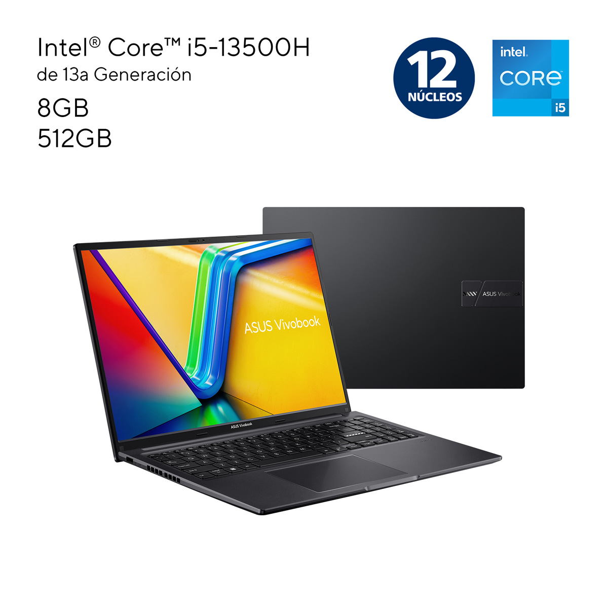 Laptop Asus Vivobook Intel Core i5 X1605VA-MB221W 8GB 512SSD Negro