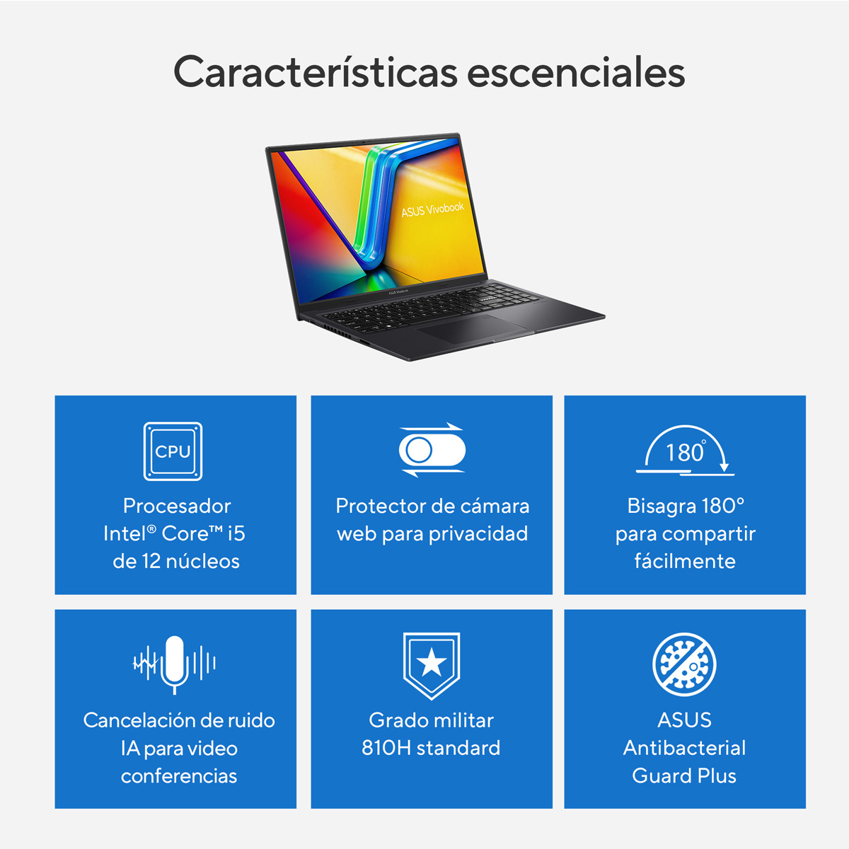 Laptop Asus Vivobook Intel Core i5 X1605VA-MB221W 8GB 512SSD Negro