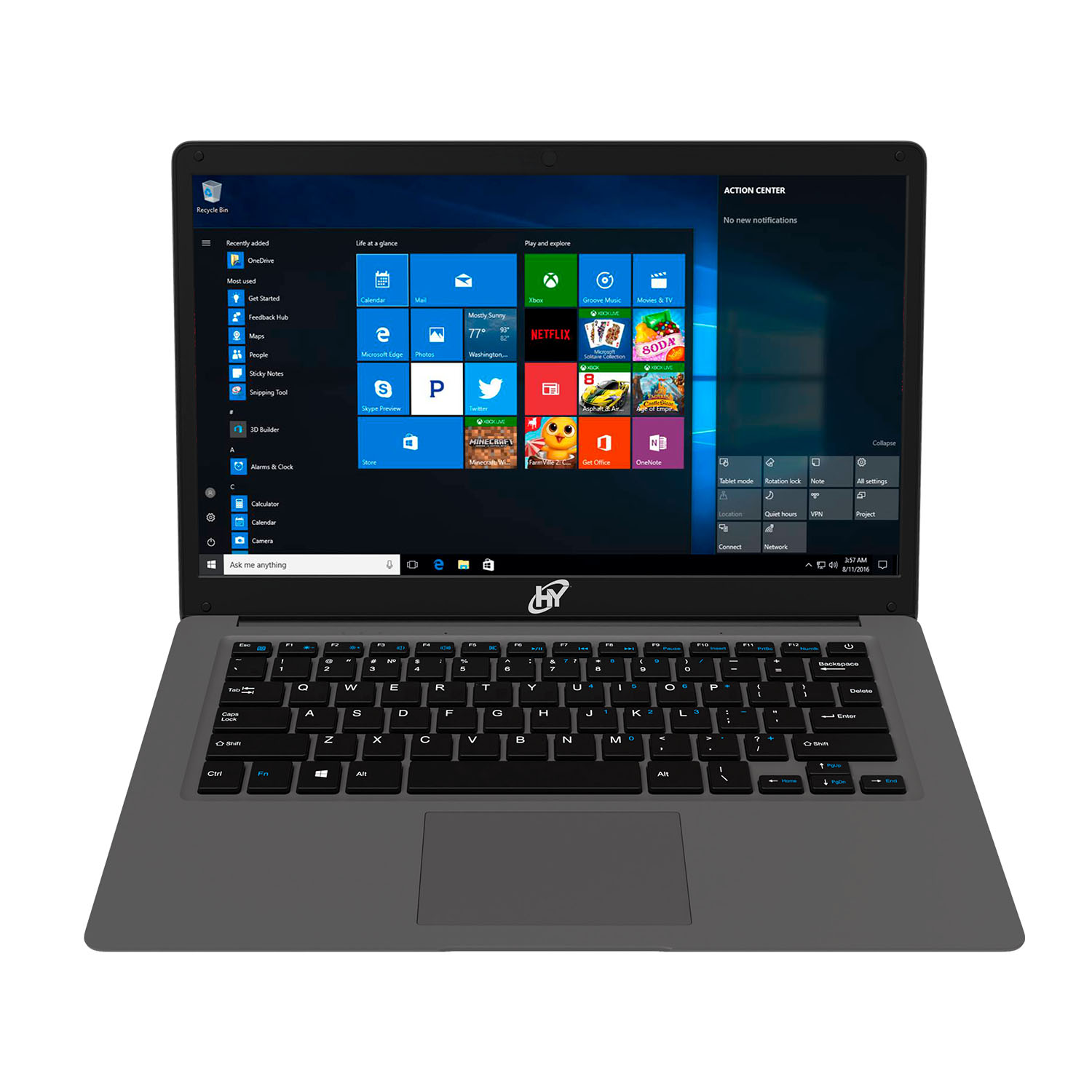 Laptop Hyundai HyBook 14.1" HD, Intel Celeron N4020 1.10GHz, 4GB, 128GB, Windows 10 Home S