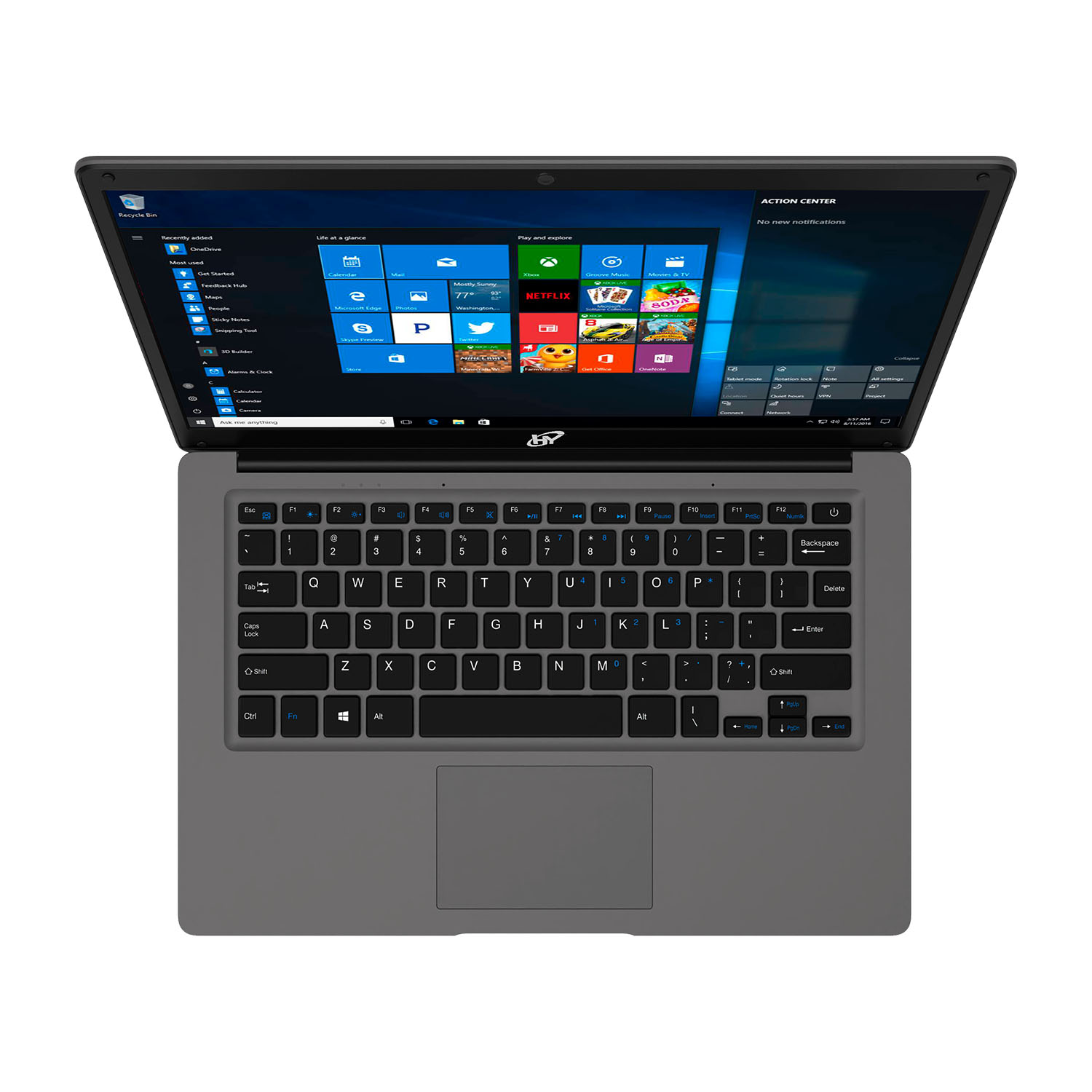 Laptop Hyundai HyBook 14.1" HD, Intel Celeron N4020 1.10GHz, 4GB, 128GB, Windows 10 Home S