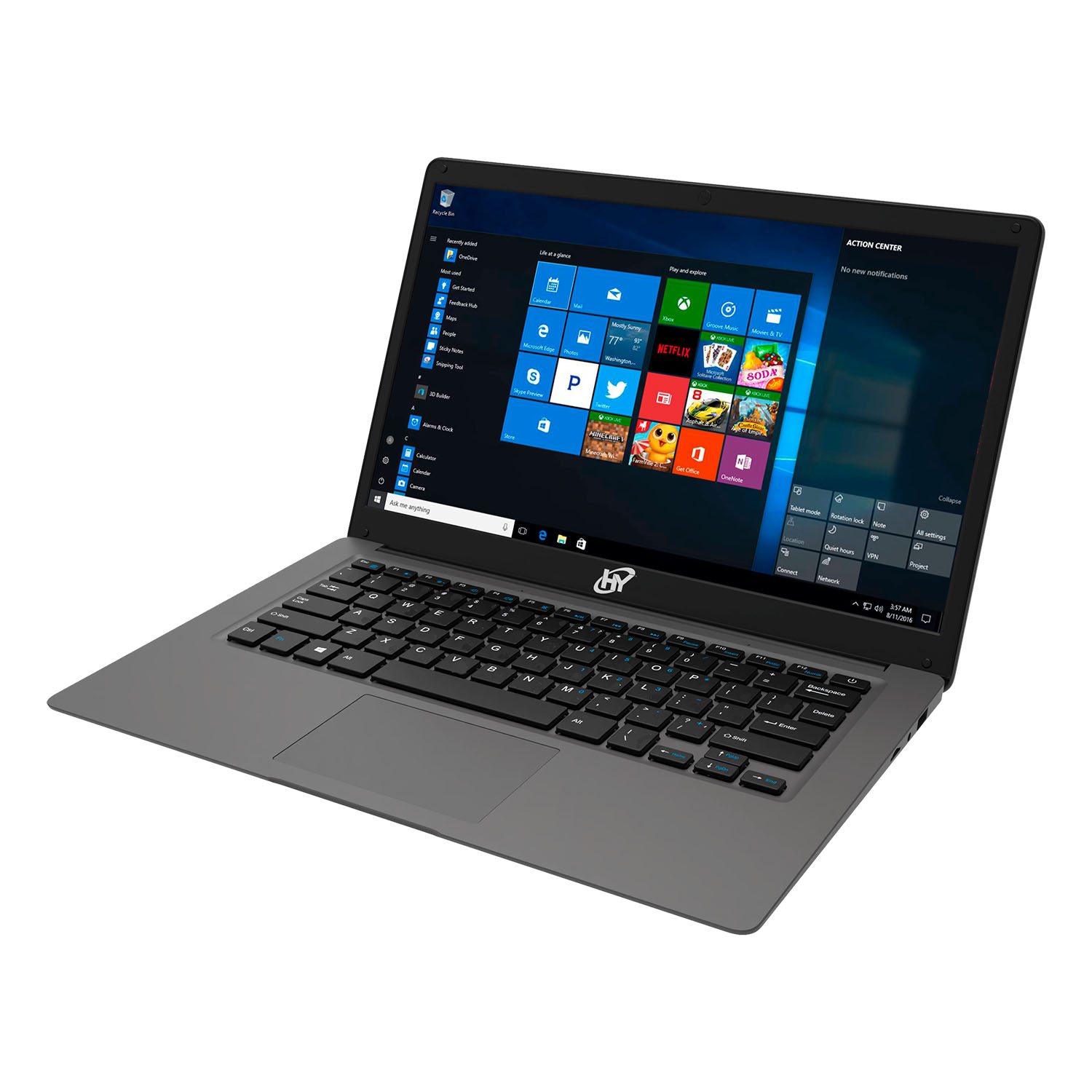Laptop Hyundai HyBook 14.1" HD, Intel Celeron N4020 1.10GHz, 4GB, 128GB, Windows 10 Home S