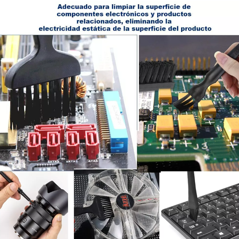 Kit De Cepillos Antiestáticos Limpieza Teclado