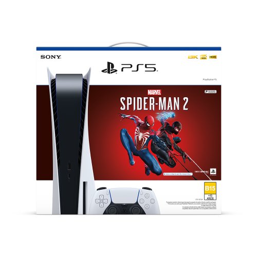 Consola PlayStation 5 Estándar - Pack Marvels Spider-Man 2 Versión Nacional 1 Año de Garantía
