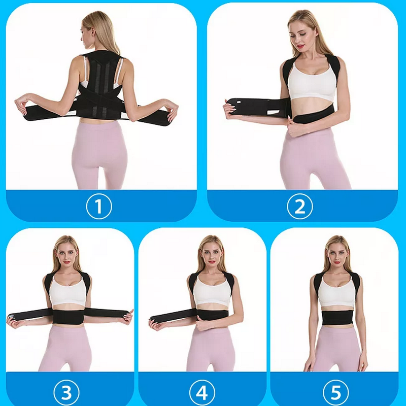 Corrector Postura Para Hombres Y Mujeres Con Placa Soporte