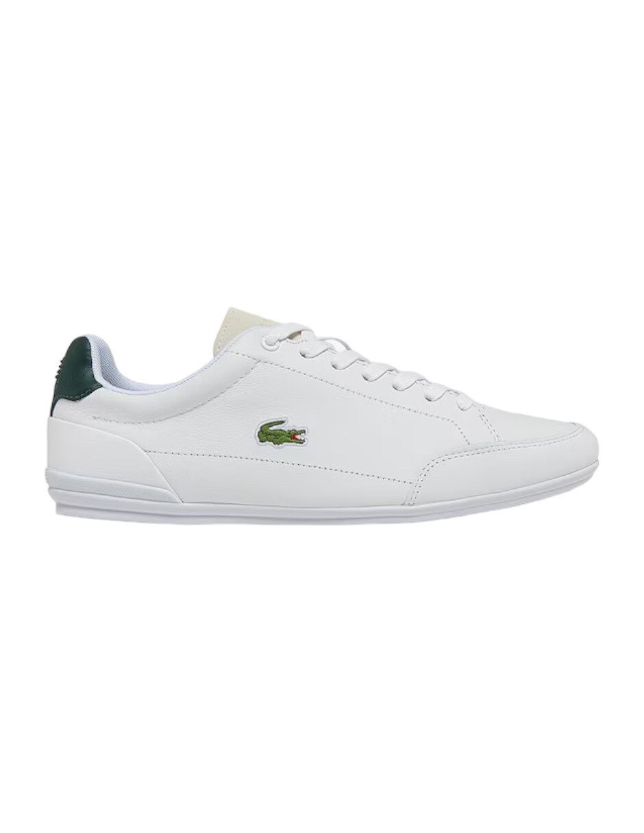 TENIS LACOSTE CHAYMON BLANCO CON VERDE PARA HOMBRE 743CMA00431R5