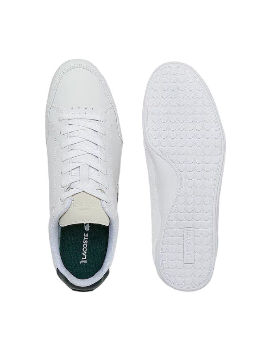 TENIS LACOSTE CHAYMON BLANCO CON VERDE PARA HOMBRE 743CMA00431R5