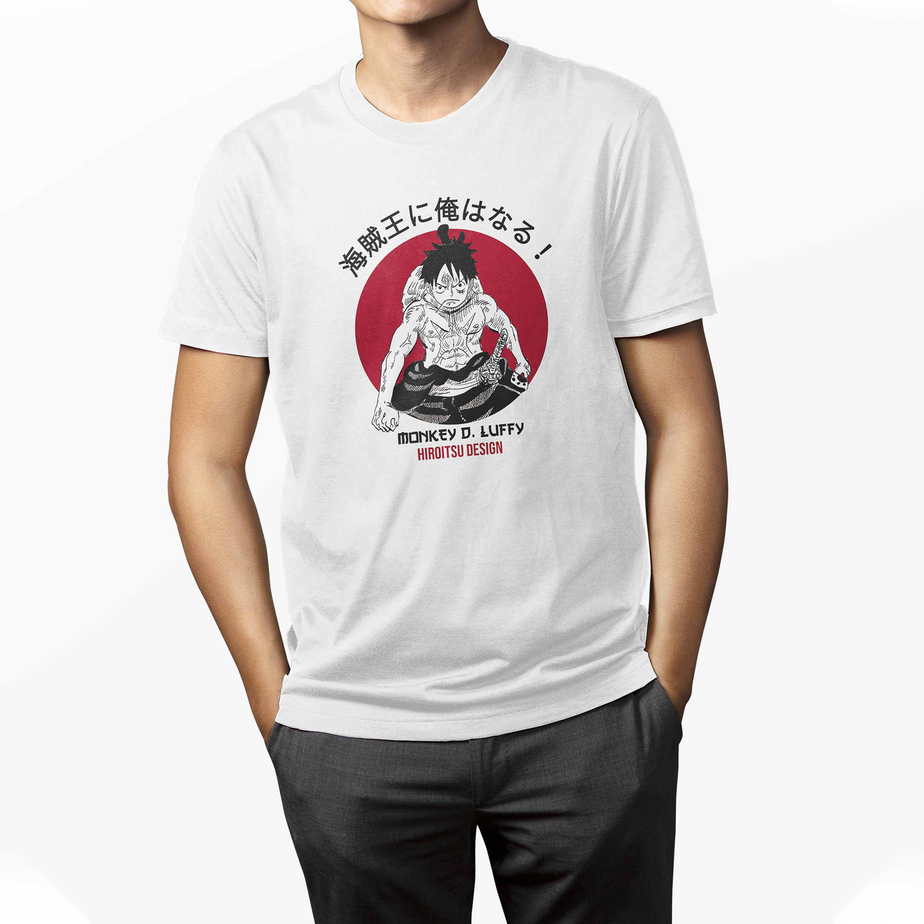 Playera para Hombre Blanca Serie TV Anime One Piece