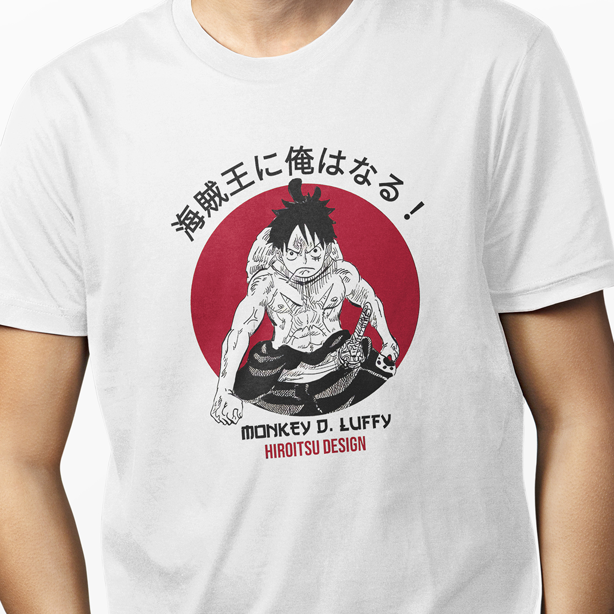Playera para Hombre Blanca Serie TV Anime One Piece