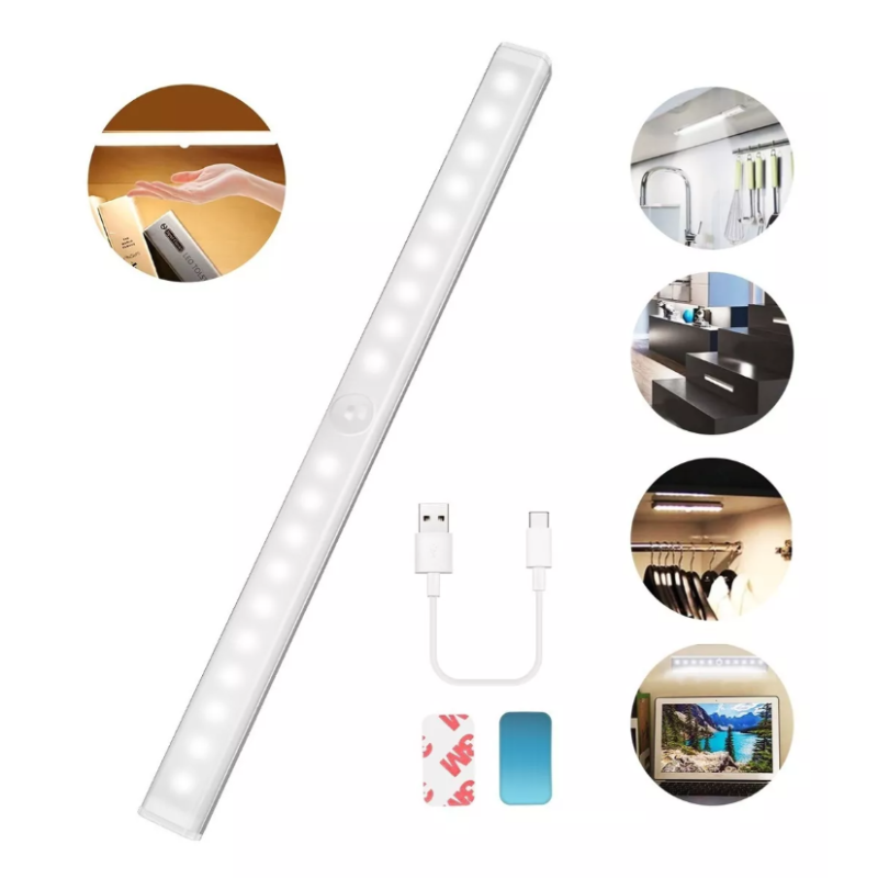 Lámpara Sensor De Movimiento Luz Usb Regulable 20 Focos Led.