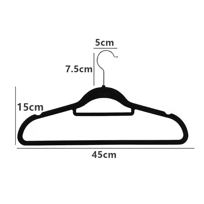 Ganchos para ropa  De Terciopelo Antideslizantes, Set 20 Piezas.