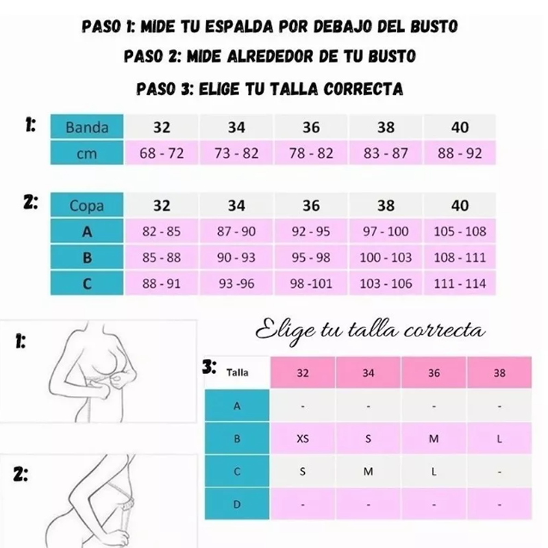 Brasieres Bra Push Up Escote Profundo Convertible