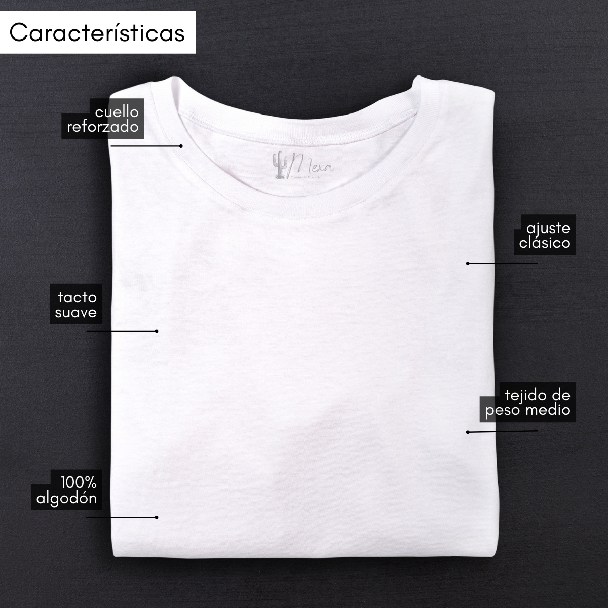 Playera con Estilo Urbano Blanca para Caballero