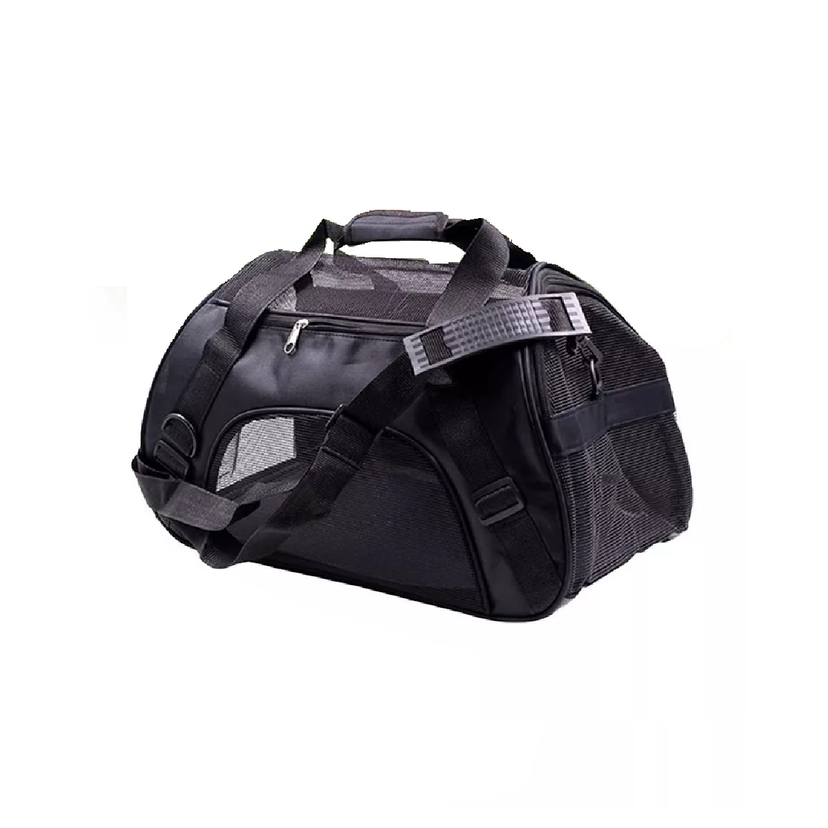 Bolsa De Mascotas Plegable Transportadora Para Gatos Perros Negro