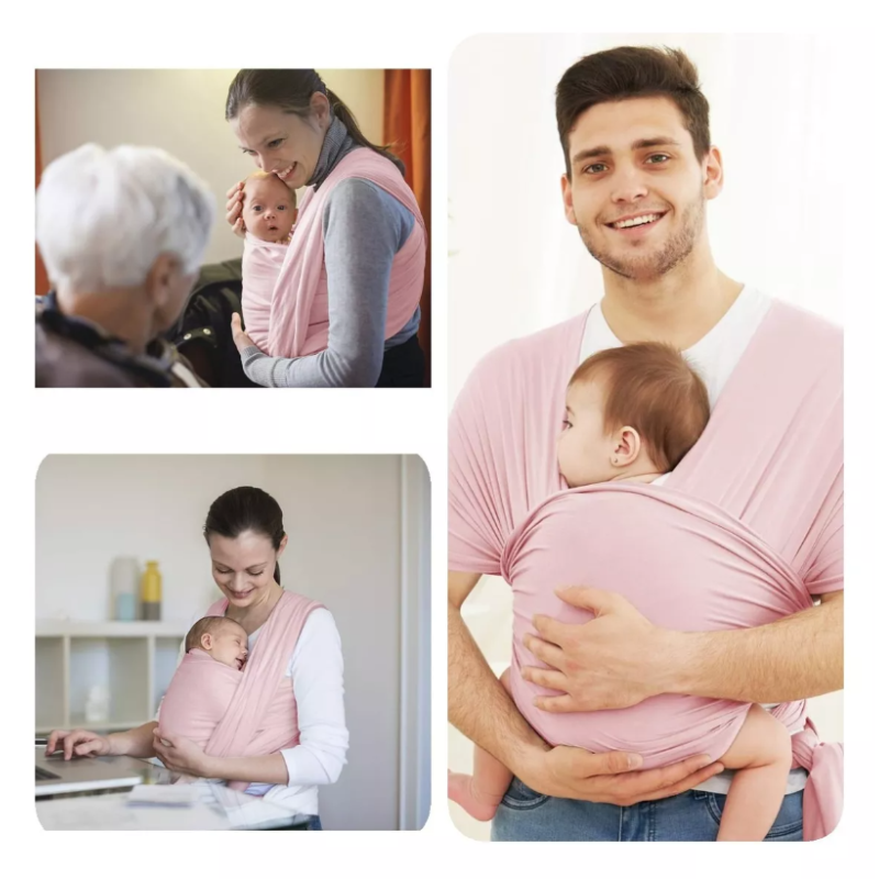 Fular Para Porteo Ergonómica Rebozo Portabebé Elastico Bebé.