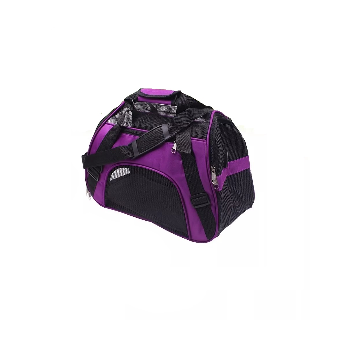 Bolsa De Mascotas Plegable Transportadora Para Gatos Perros Violeta