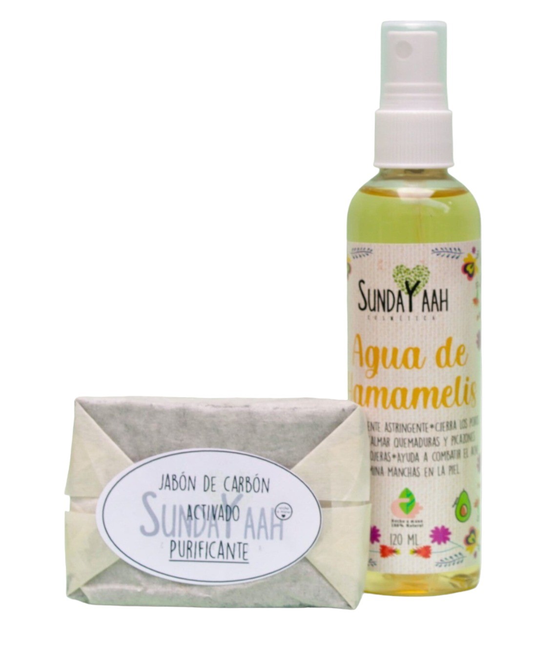 Set Cuidado Facial Skincare Para Piel Grasa Artesanal 4 Pzas