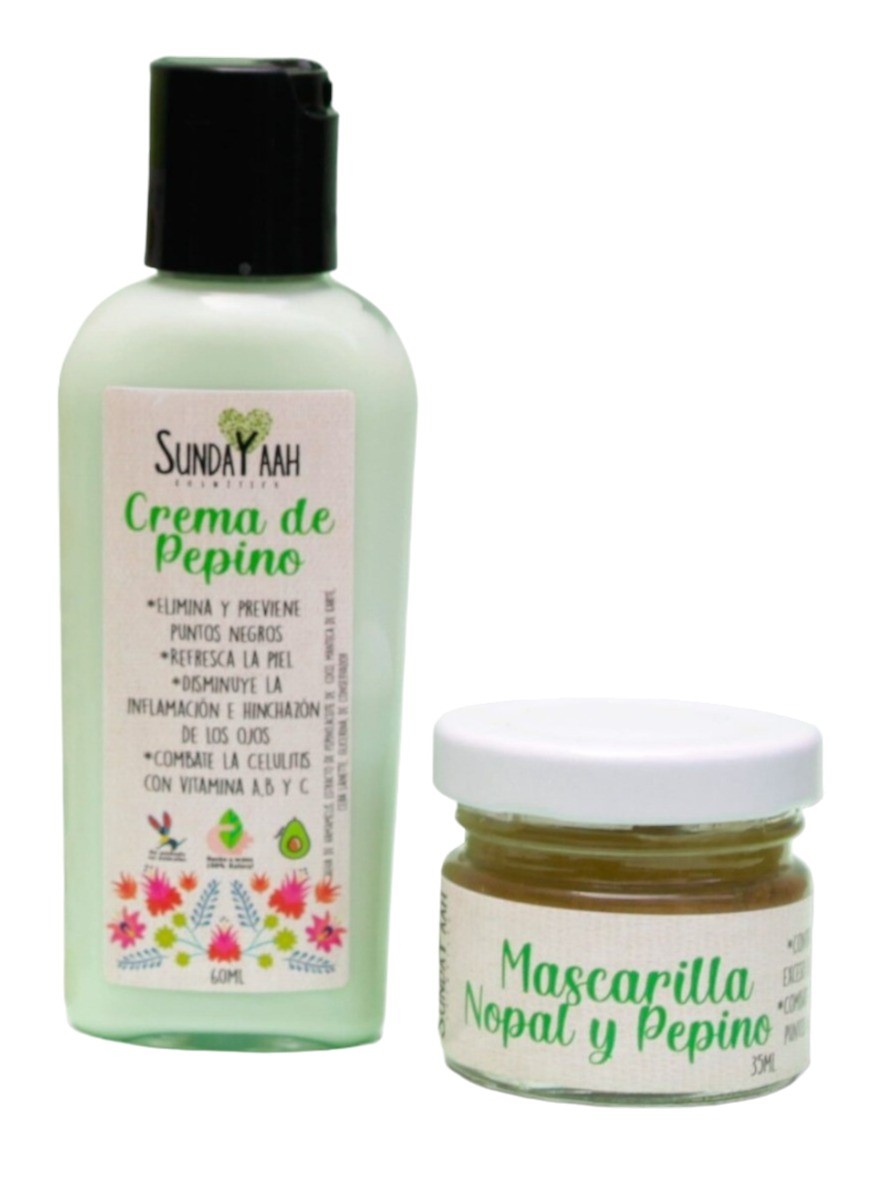 Set Cuidado Facial Skincare Para Piel Grasa Artesanal 4 Pzas