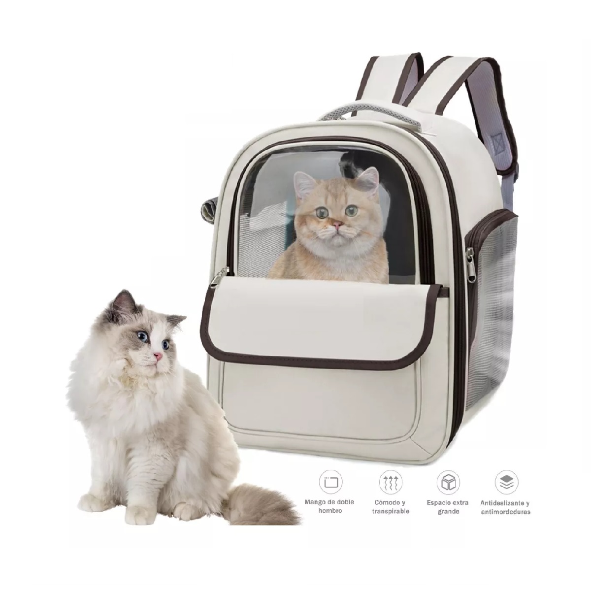 Mochila Transportadora Para Perros Gatos Mascotas Pequeña