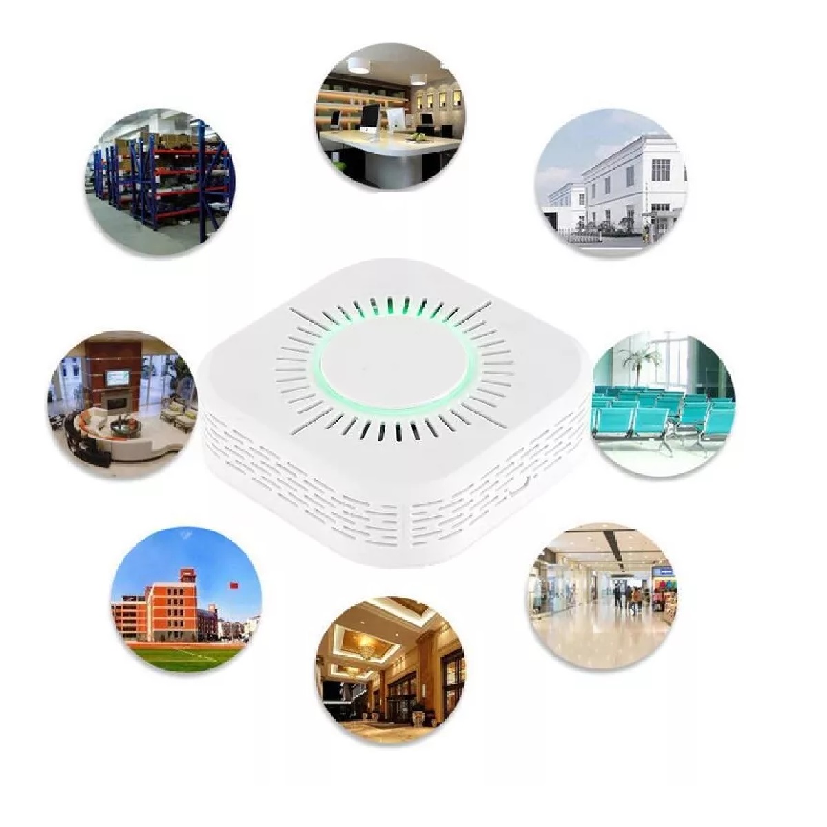 Detector De Humo Inteligente Con Sensor De Incendio