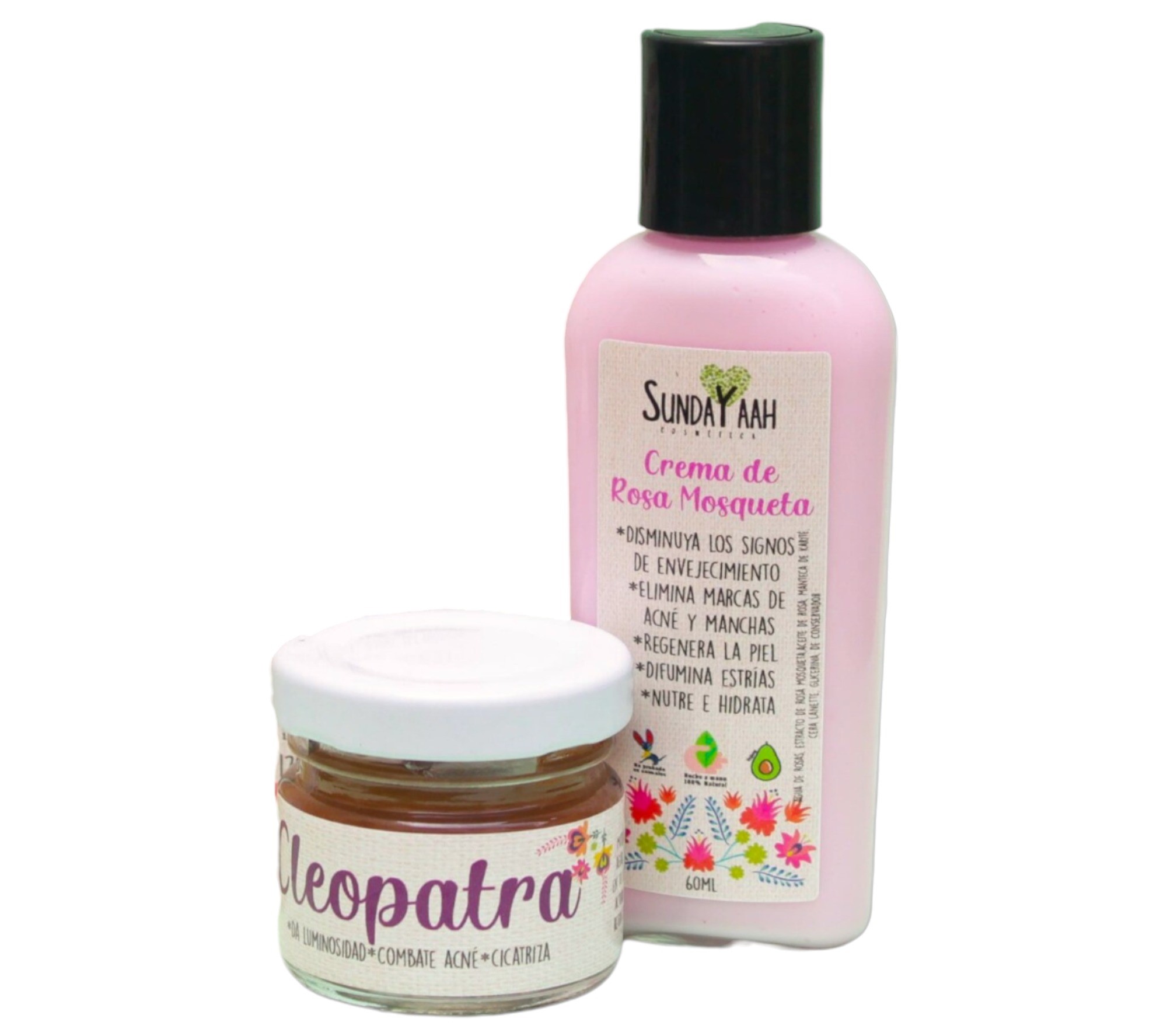 Set Cuidado Facial Skincare Sin Marcas Artesanal 4 Pzas