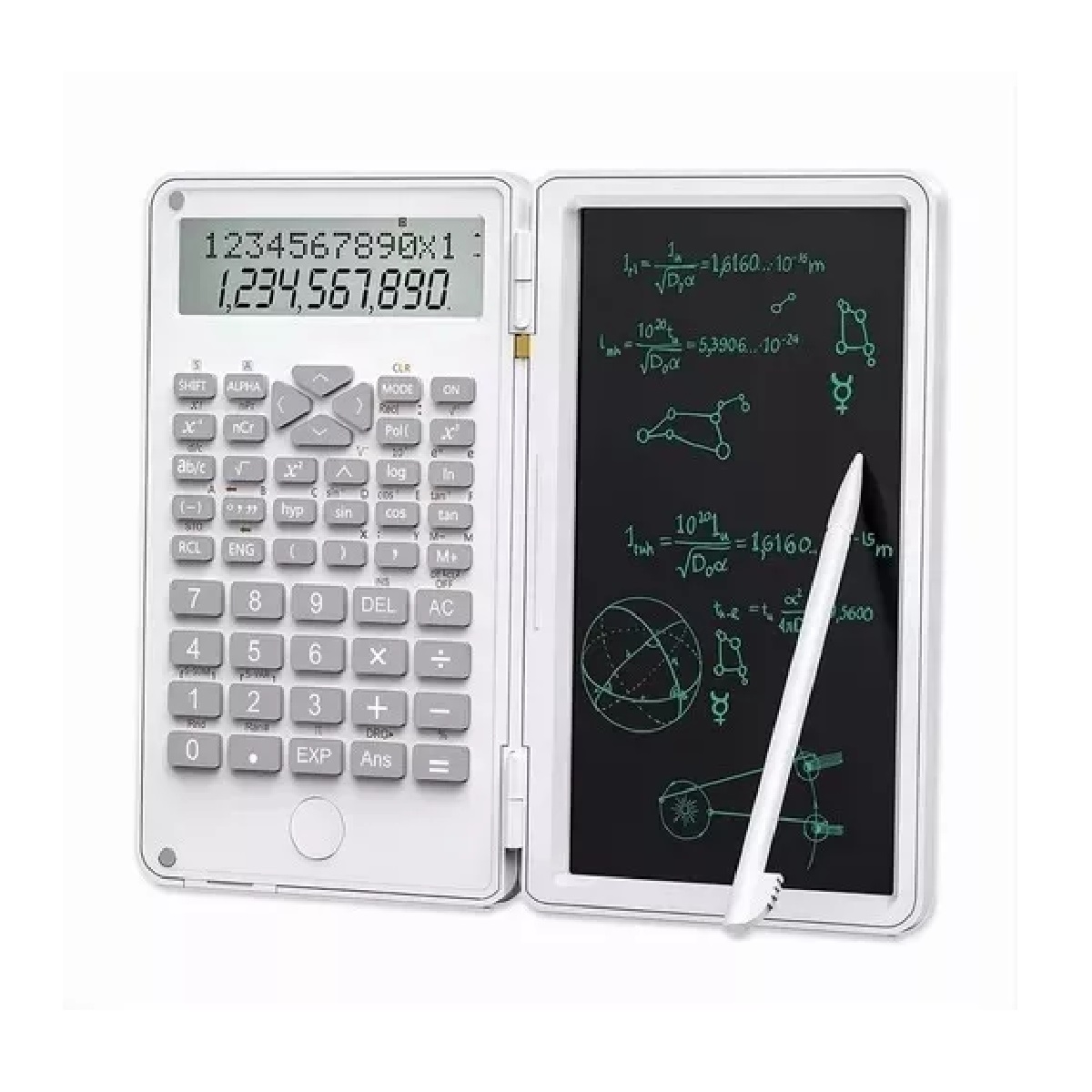 Calculadora Científica C/tablet Inteligente Y 240 Funciones Blanco