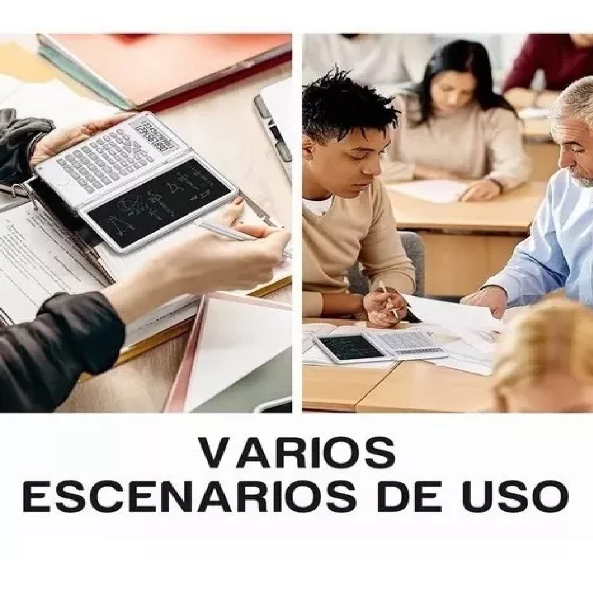 Calculadora Científica C/tablet Inteligente Y 240 Funciones Blanco