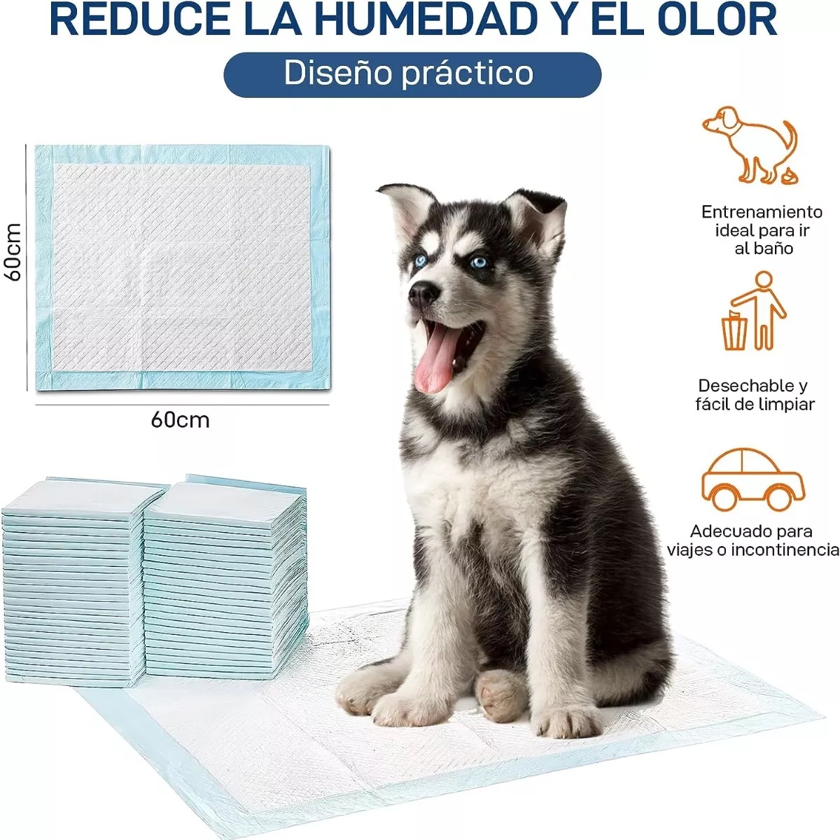 Paquete 50 Tapetes Entrenador Desechable Pañal Para Perro