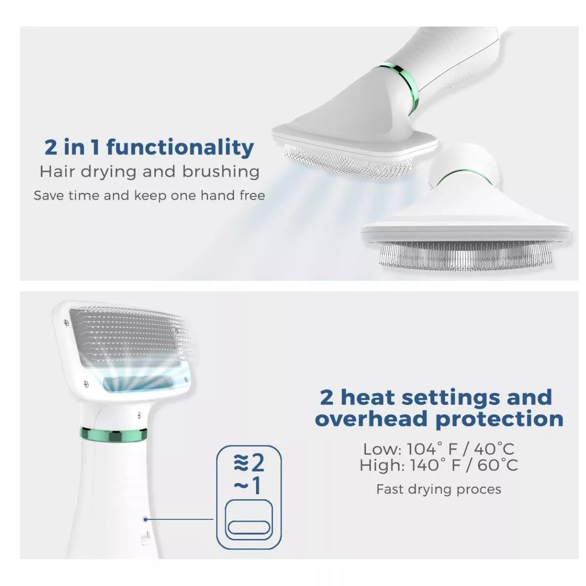 Secadora Para Perros Secador De Pelo Para Mascot 2 En 1