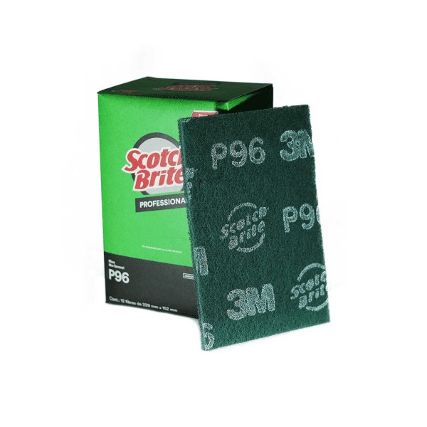 Caja Fibra Verde Scotch Brite P-96 Con 144 Piezas