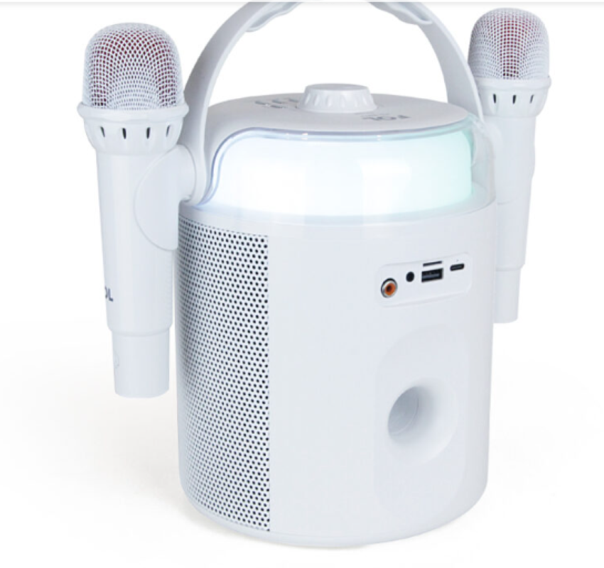 Bocina Portátil Fol FS-S217 Karaoke con Dos Micrófonos 4