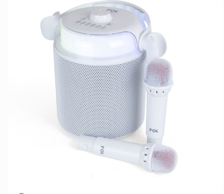 Bocina Portátil Fol FS-S217 Karaoke con Dos Micrófonos 4