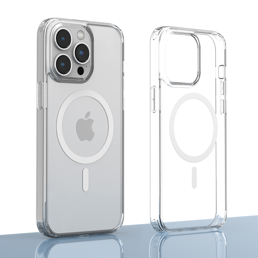 Funda Pure Magnetic para iPhone 15 Plus Clear Devia
