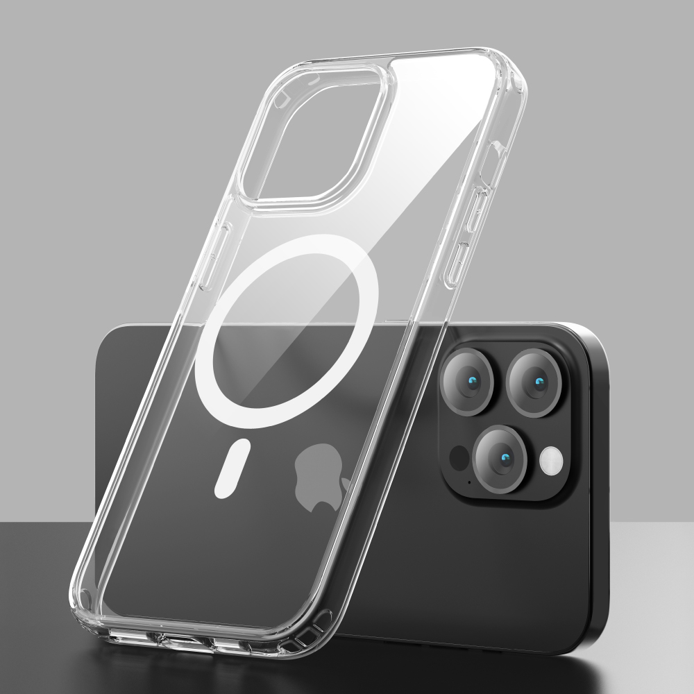 Funda Pure Magnetic para iPhone 15 Plus Clear Devia