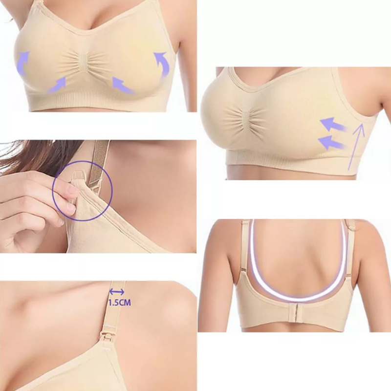 Sostenes De Lactancia Materna Sin Costura, Juego De 3pzs