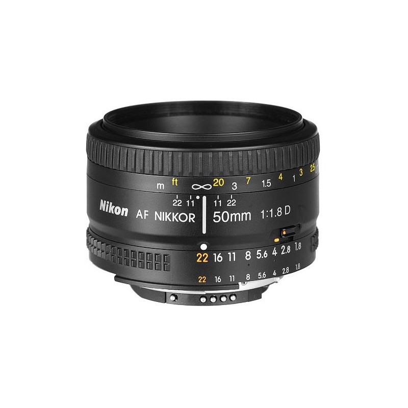 Lente Nikon AF 50mm f/1.8D (Reacondicionado Grado A)