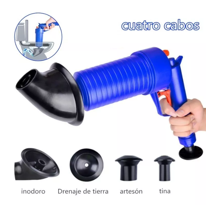 Bomba Destapacaños Baños Tuberias Escusados Lavabos Drenaje