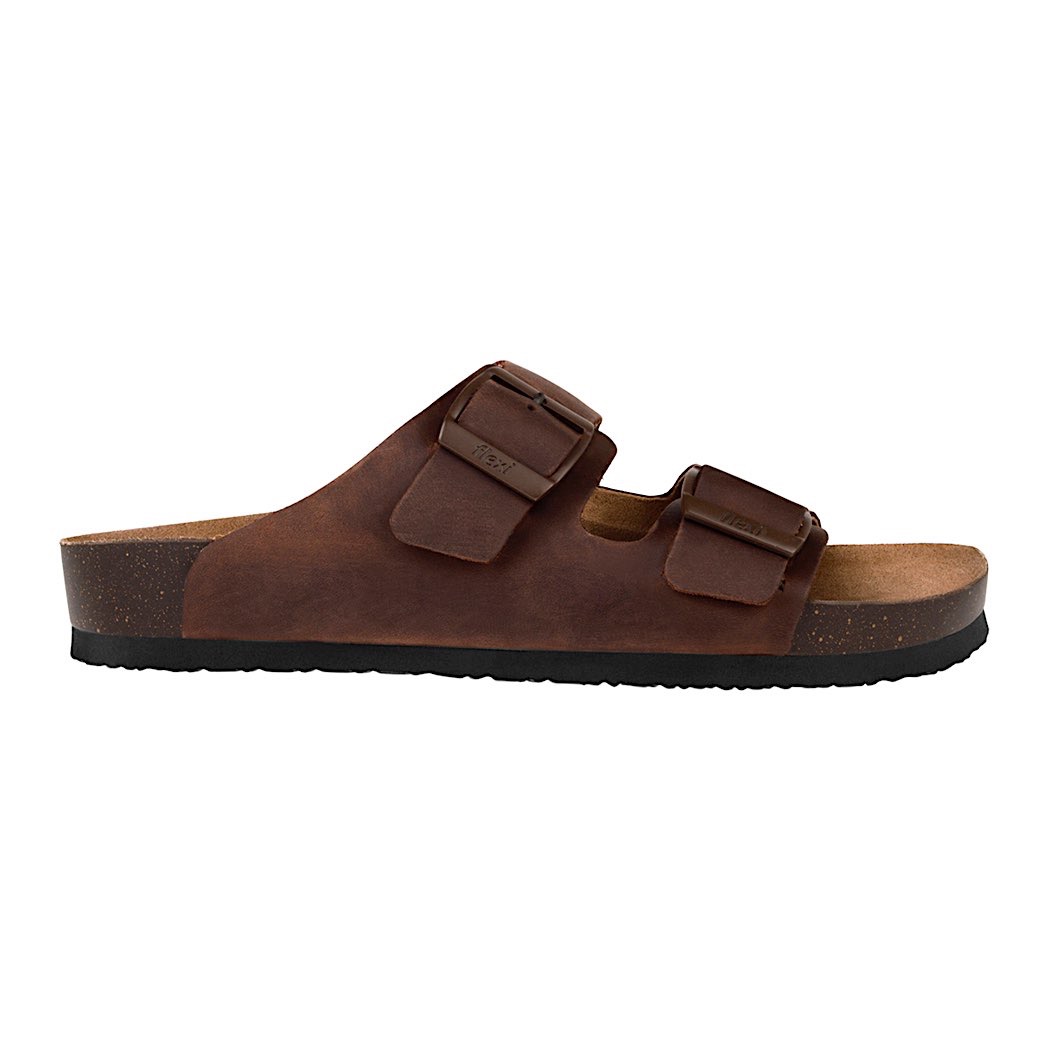 SANDALIAS CABALLERO FLEXI 404203 PIEL CAFÉ